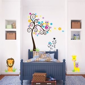 Boys or Girls Nursery Wall Decal - Zoo Animals